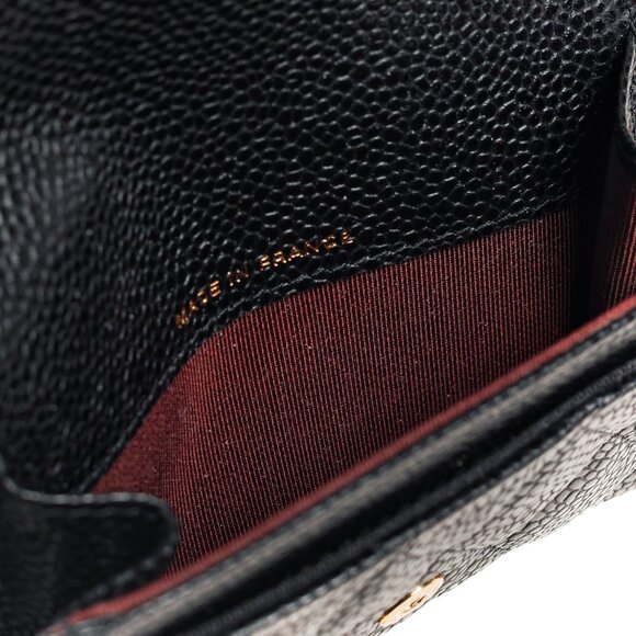 Chanel Black Caviar Leather Flap Card Holder Wallet - Picture 9 of 12